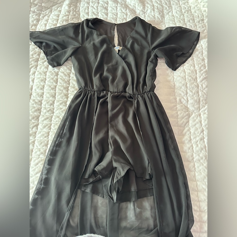 Black dress with shorts